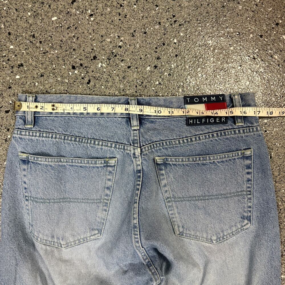 Vintage 1990s Tommy Hilfiger Button Fly High Waist Denim Jeans - Picture 9 of 11